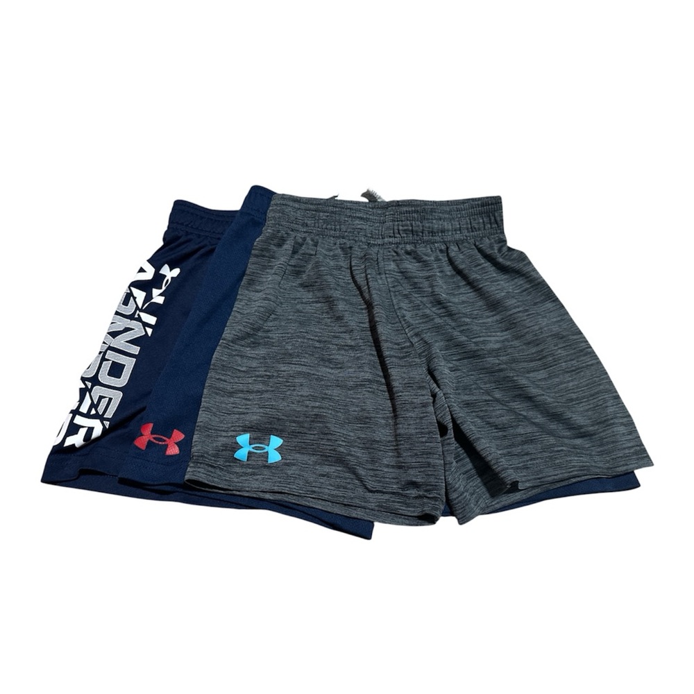 Under Armour Boys' Athletic Shorts - Gray & Navy